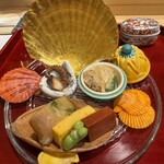 銀座 きた川 - 前菜の献立は14品目！