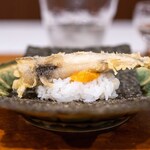 日本料理 五感 - 2025.3 メヒカリとコノワタの手巻き寿司