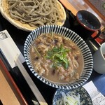 粗挽きそば 手打ち 日本橋福田雅之 - 肉汁せいろ  粗挽き 1200円 (300ｇ)