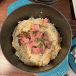 WAGYU-X - STAUB炊き立てガーリックライス