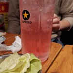 串屋横丁 - バイスサワー（メガジョッキ）750円