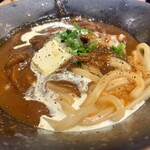山下本気うどん - カレボナーラうどん