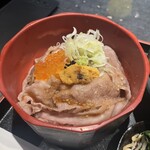 A5仙台牛 燒肉・壽司 吃到飽 肉十八 仙臺站前2號店 - 仙台牛肉ドレス海鮮丼②