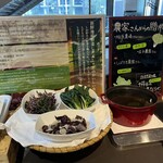 仙台国際ホテル - 県内農園から入る野菜を湯がいてしゃぶしゃぶに。