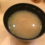 寿しの いく味 - ランチのお椀　毛蟹の味噌汁