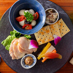 天ぷらバル 天むす 銀座 たけぞう - オードブル