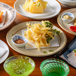 天ぷらバル 天むす 銀座 たけぞう - ディナー　おすすめ単品