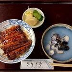 うなぎや - うな丼（しじみ汁大盛）＠3100円