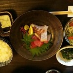 乱麻 - にゅうめん定食1200円のセット物