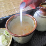 手打ちそば 蕎心庵 - そば湯も以前と変わらぬ・・・。