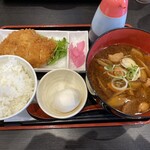 道の駅 もっくる新城 - 鶏汁定食　900円