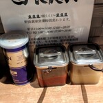 ラーメン 野良裏家 - 卓上味変調味料