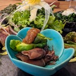 海乃 - ホタルイカ紹興酒漬け 芽キャベツ酢味噌