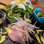 海乃 - 鴨 黒米ソース バルサミコ醤油