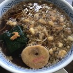 きそば 中山 - 醤油強めで甘じょっぱい汁