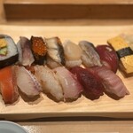 鮨政 - ランチ握り13カン