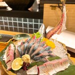 横浜 酒槽 - 豊後鯖の活け造り