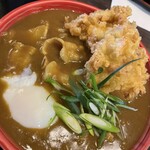三ツ島 真打 - 温玉とり天カレー。