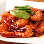 Spicy stewed shrimp with skin