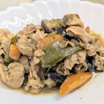 tell me キッチン - 豚肉とナス·ピーマンの味噌炒め