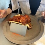 ブルー エントランス キッチン - 