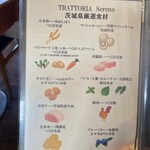 トラットリア セレーノ - 茨城県厳選食材