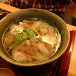 亀蔵 - つけ汁（きざみ鴨汁）