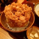 亀蔵 - 小さなかき揚げ天丼＋￥750