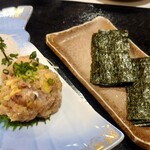 福原 - 鯵のなめろう　海苔巻いて♪