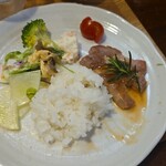 キッチン ブルー グローブ - 最後のワンプレート