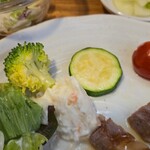 キッチン ブルー グローブ - ほら、この通り