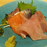 すし酒場 握わい - 刺身5点盛り＠アップ
