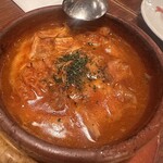 下町バル ながおか屋 - モツ煮