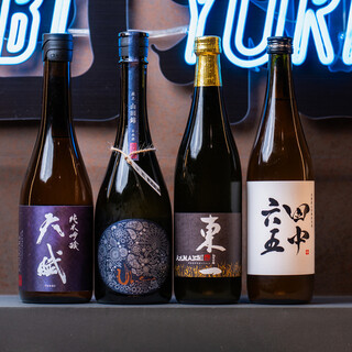 九州の銘柄をはじめ、厳選した日本酒を取り揃えております