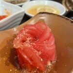 SATOブリアン - こちらもメニューになかったけどトマトサラダ。カッティングが芸術的。