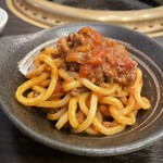 SATOブリアン - 〆のボロネーゼ。