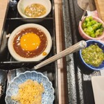 和牛しゃぶしゃぶ･ステーキ 喜楽 - 俵ハンバーグ用のタレいろいろ