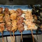 炭火焼き鳥 琥珀 - おまかせ