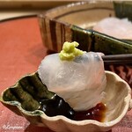 御料理 寺沢 - ぶるんぶるんの寒鮃の造り