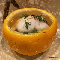 御料理 寺沢 - 天然とら河豚の焼白子の柚子釜