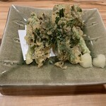 手打ちそば 山商 - 菜の花天ぷら