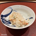御料理 寺沢 - 毛蟹の炊込みごはん