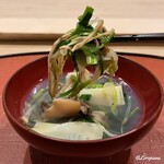 御料理 寺沢 - 根付きの芹