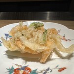蝦夷天ぷら 鶴来 - かき揚げ