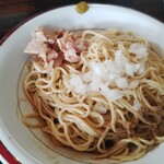 濃麺 海月 - 和え玉・煮干油（３００円）