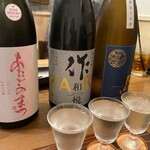 さけ処 川セ美 - 日本酒飲み比べ