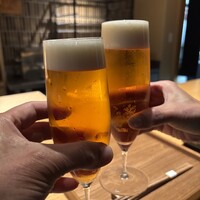 日本料理FUJI - 生ビールでかんぱ〜い♪