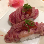 和牛 まつした - 和牛炙り寿司