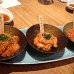 和牛 まつした - ホルモン3種 上ミノ,テッチャン,アカセン