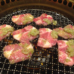 和牛 まつした - ネギ塩タンカルビ焼き焼き